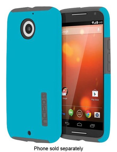Incipio - DualPro Hard Shell Case for Motorola Moto X (2nd Generation) Cell Phones - Cyan-Front_Standard 