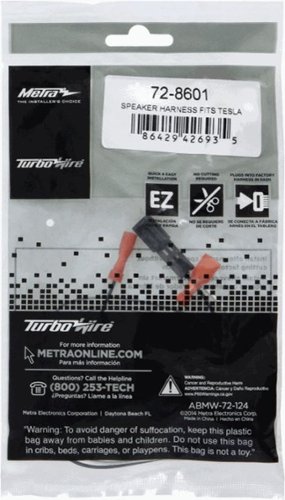 Metra Speaker Harness for Select 2012-2023 Tesla Models Vehicles (2-Pack) - Multi WORLDWIDE DELIVERY