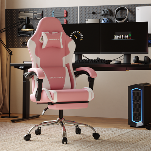 Dowinx Gaming Chair PU Leather with Pocket Spring Cushion