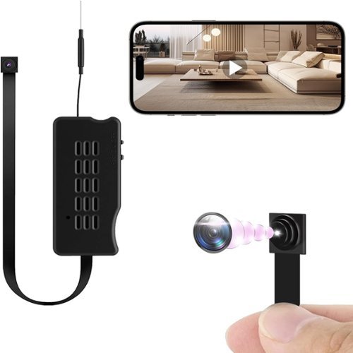 Mini Camera DIY Module HD 1080P Camera Small WiFi Security Cameras Tiny Wireless Nanny Cam - Black-Front_Standard 
