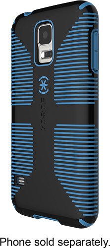  Speck - Candyshell Grip + Faceplate Case for Samsung Galaxy S5 Cell Phones - Black/Blue