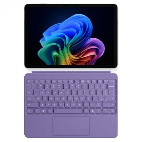 Microsoft - Surface Pro Copilot+ PC Surface Pro 12" Keyboard Violet - Platinum-Front_Standard 