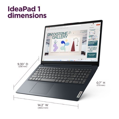 Lenovo IdeaPad 1 15.6 Full HD Laptop - AMD Ryzen 5 7520U - 8GB Memory- 256GB SSD - Abyss Blue WHERE TO BUY