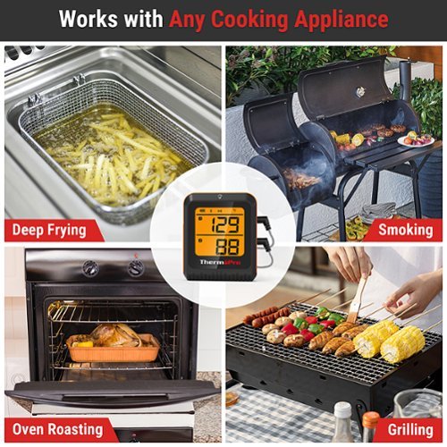 ThermoPro Bluetooth Dual Probe Digital Meat Thermometer - Black HOW TO BUY