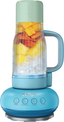 Ninja - BlendBOSS Tumbler Blender with 26oz Travel Tumbler - Blue Raspberry
