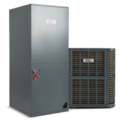 Costway - 2 to 3 Ton 18.6-20 SEER2 Central Air Conditioner with Air Handler Unit 208/230V - Gray-Front_Standard 