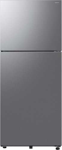 Samsung - 18 cu. ft. Top Freezer Refrigerator with All-Around Cooling - Stainless Steel-Front_Standard