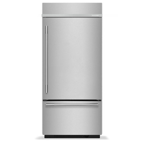 KitchenAid - 20.8 Cu. Ft. Built-In Bottom Mount Refrigerator with Platinum Interior - Stainless Steel