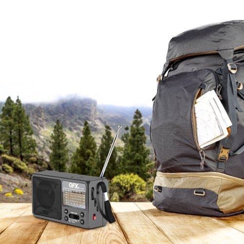 QFX Portable Solar Rechargeable 6-Band Radio with Bluetooth and Flashlight and AM/FM/SW - Black HOW TO BUY