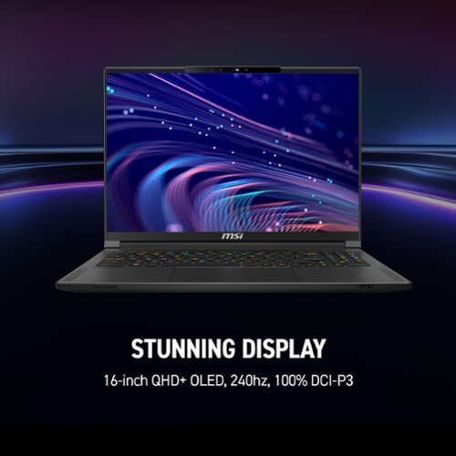 MSI Stealth 16 AI 16 240Hz QHD+ OLED Gaming Laptop - Intel U9-285H - NVIDIA GeForce RTX 5070 - 32GB Memory - 1TB SSD - Core Black BUY ONLINE