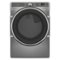 Whirlpool - 7.4 Cu. Ft. Smart Front Load ENERGY STAR Gas Dryer with Steam Capabilities - Silver-Front_Standard