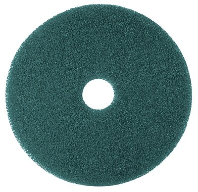 3M - 5300 17" Cleaning Floor Pad, Blue, 5/Carton (530017)