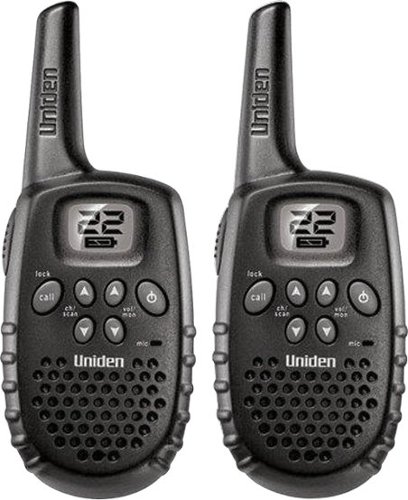 Uniden - 12-Mile, 22-Channel FRS/GMRS 2-Way Radios (Pair) - Black-Angle_Standard 