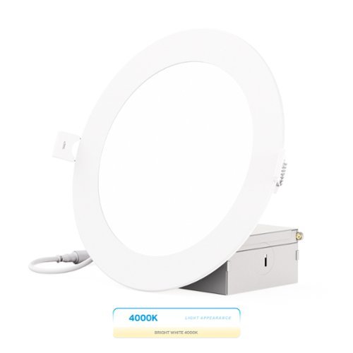Infibrite - 6-Inch Cool White Recessed LED Downlight, 12W, 1050 Lumens, Triac Dimming, Wet Rated - 4000K-Front_Standard 