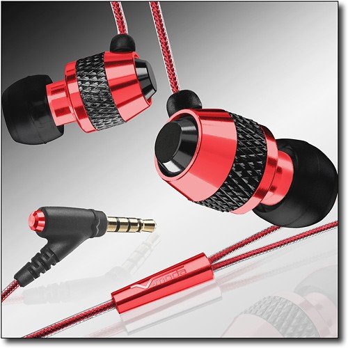  V-MODA - Vibe Ear Wired Bud Headphones - Red