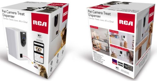 RCA Dog & Cat Smart Treat Thrower with Camera - White/ Black WHERE TO BUY