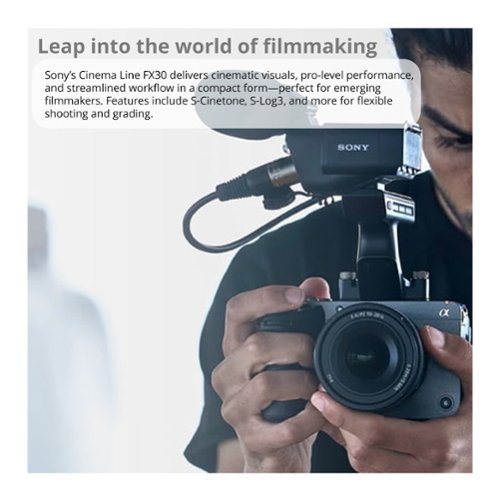 Sony Cinema Line FX30 Super 35 Camera (Body) with Hard Case