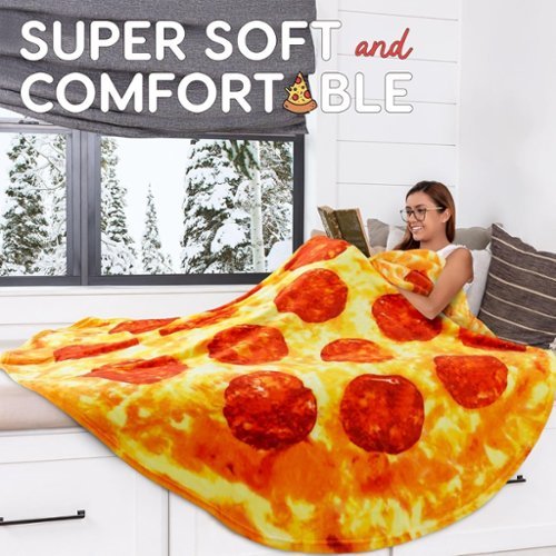 Zulay Kitchen Giant Double Sided Pepperoni Pizza with Gift Gift