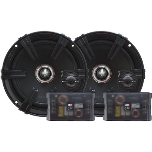  MB Quart - Z-LINE 6-1/2&quot; 2-Way Car Speakers with Injection Molded Polypropylene Cones (Pair) - Black
