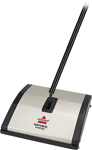  BISSELL - Natural Sweep Upright Sweeper - Stainless-Steel