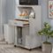 Sauder - Microwave/Kitchen Cart - Modern Grey-Left_Standard
