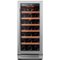 Ca'Lefort - Wine Fridge 15 Inch Wine Refrigerator,33-bottle Wine cooler,40-65°F,3 color LED,built-in/freestanding ,For Home Bar - Stainless Steel-Front_Standard