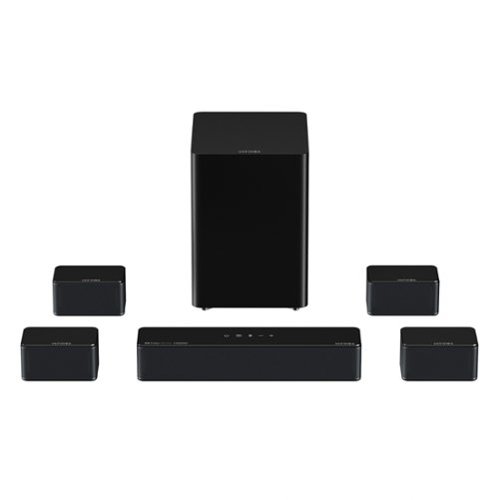 Ultimea - Poseidon D70 7.1ch Sound Bar, Wireless Subwoofer, Surround Speakers, APP Control, 410W Peak Power - Black-Front_Standard 