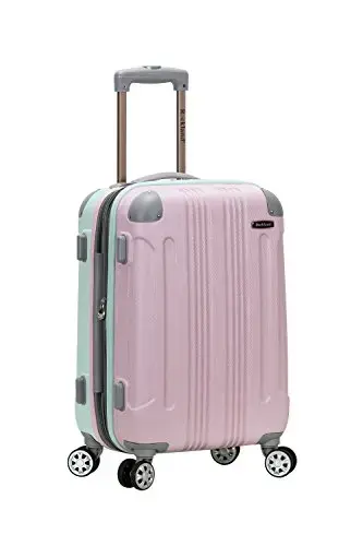 Front. DORLUKFU - London Hardside Spinner Wheel Luggage, Mint, Carry-On 20-Inch - Multicolor.