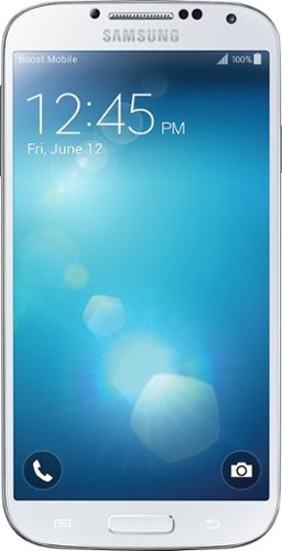  Boost Mobile - Samsung Galaxy S 4 4G LTE with 16GB Memory Prepaid Cell Phone - White