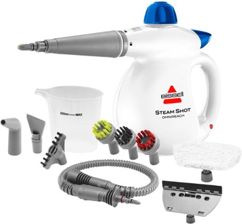 BISSELL - Steam Shot OmniReach Handheld Steam Cleaner & Sanitizer - White