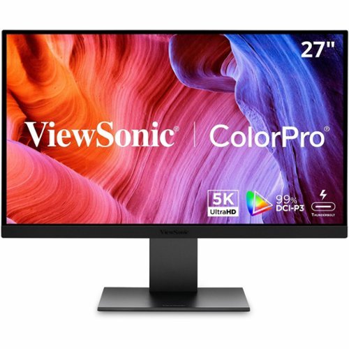 ViewSonic - VP2788-5K 27 IPS 5K UHD Mac- Ready Monitor (Thunderbolt4,USB HUB, HDMI, DP) - Black-Front_Standard 
