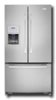 Whirlpool - 19.9 Cu. Ft. French Door Refrigerator with Thru-the-Door Ice and Water - Monochromatic Stainless-Steel-Front_Standard