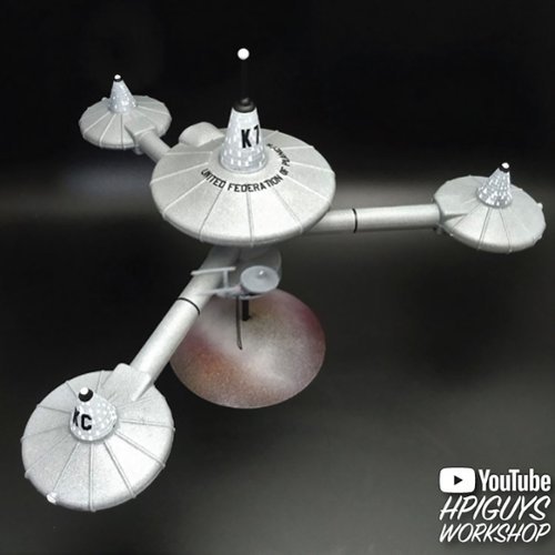 Round2 AMT Star Trek K-7 Space Station 1:7600 Scale Model Kit WORLDWIDE DELIVERY