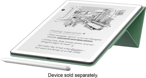 Amazon Kindle Scribe Folio Cover with Magnetic Attach, Designed with Sustainablility in Mind - Plant-Based Leather - Matcha WORLDWIDE DELIVERY