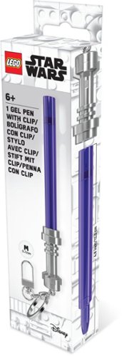 Santoki - LEGO Star Wars Lightsaber Gel Pen  With Clip And Key Ring- Purple
