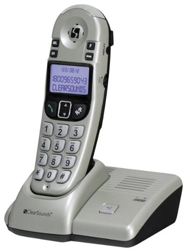 ClearSounds - Cls-Cs-A55 900MHz Expandable Cordless Phone System - Silver-Angle_Standard 