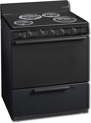Premier - 30" Freestanding Electric Range - Black-Front_Standard 