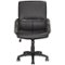 CorLiving - 5-Pointed Star Foam and Leatherette Office Chair - Black-Front_Standard 