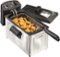 Hamilton Beach - 12-Cup Deep Fryer - Stainless Steel-Angle_Standard