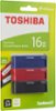 Toshiba - TransMemory ID 16GB USB 3.0 Type A Flash Drives (3-Count) - Black/Blue/Red-Front_Standard
