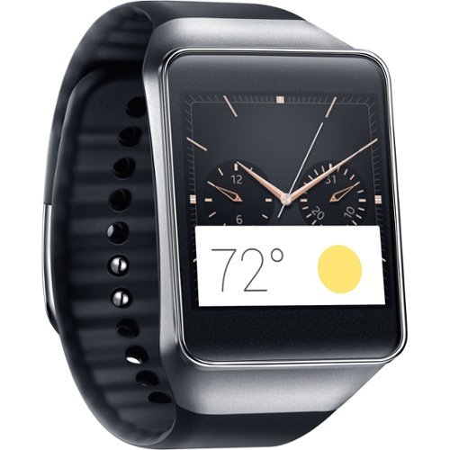  Samsung - Geek Squad Certified Refurbished Gear Live Smartwatch Metal - Black Plastic
