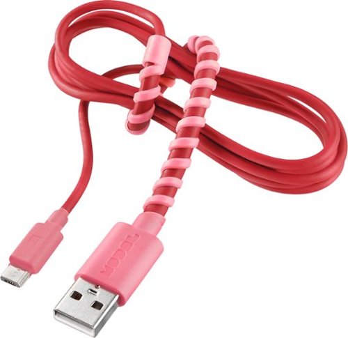  Modal™ - 4' Twist Micro USB Charge-and-Sync Cable - Pink