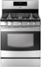 Samsung - 5.8 Cu. Ft. Self-Cleaning Freestanding Gas Range - Stainless steel-Front_Standard