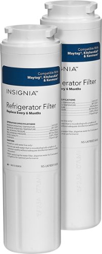  Insignia™ - Water Filters for Select Maytag Refrigerators (2-Pack) - White