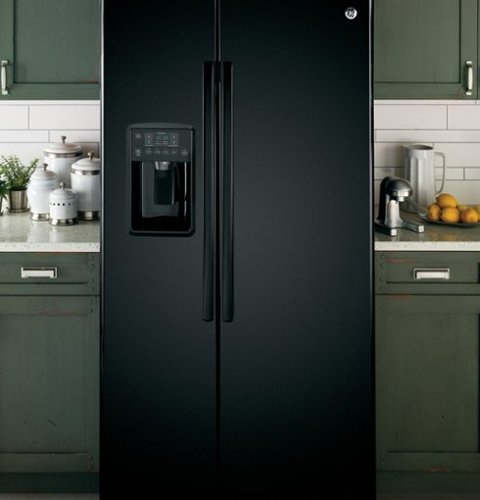 綺ページです GE 25.4 Cu. Ft. Side by Side Refrigerator High Gloss Black