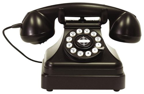 Crosley - CR62-BK Corded Kettle Classic Desk Phone - Black