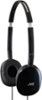 JVC - FLATS Wired On-Ear Headphones - Black-Front_Standard