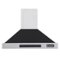 Kucht - 30 inches - Externally Vented - Wall Range Hood - Black-Front_Standard