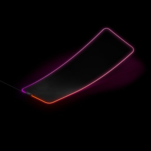 SteelSeries QcK Prism Cloth Gaming Mouse Pad with 2-Zone RGB Illumination XL - Black WHERE TO BUY