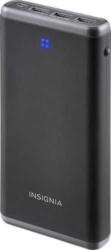  Insignia™ - 15600 mAh Portable Charger - Black/Gray